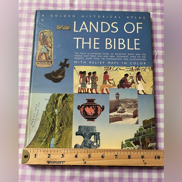 Vintage, Lands of the Bible Book, Golden Historical Atlas, Hardcover. - Picture 4 of 6